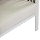 Outdoor lounge in wit aluminium en crèmekleurige kussens - Relaz Viadurini