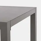 Buitenlounge in aluminium met kussens bekleed met stof - Armonia Viadurini