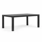 Buitenlounge in aluminium met kussens bekleed met stof - Armonia Viadurini