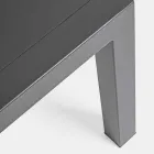 Buitenlounge in aluminium met kussens bekleed met stof - Armonia Viadurini