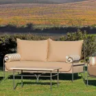 Artisan Garden Lounge met ijzeren structuur Made in Italy - Lisotto Viadurini