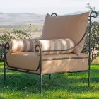 Artisan Garden Lounge met ijzeren structuur Made in Italy - Lisotto Viadurini