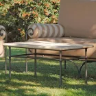 Artisan Garden Lounge met ijzeren structuur Made in Italy - Lisotto Viadurini