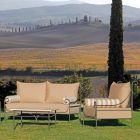 Artisan Garden Lounge met ijzeren structuur Made in Italy - Lisotto Viadurini