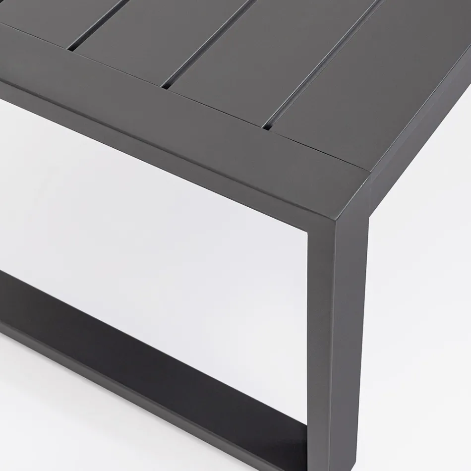 Tuinsalon met 1 bank, 2 fauteuils en 1 salontafel - Plan Viadurini