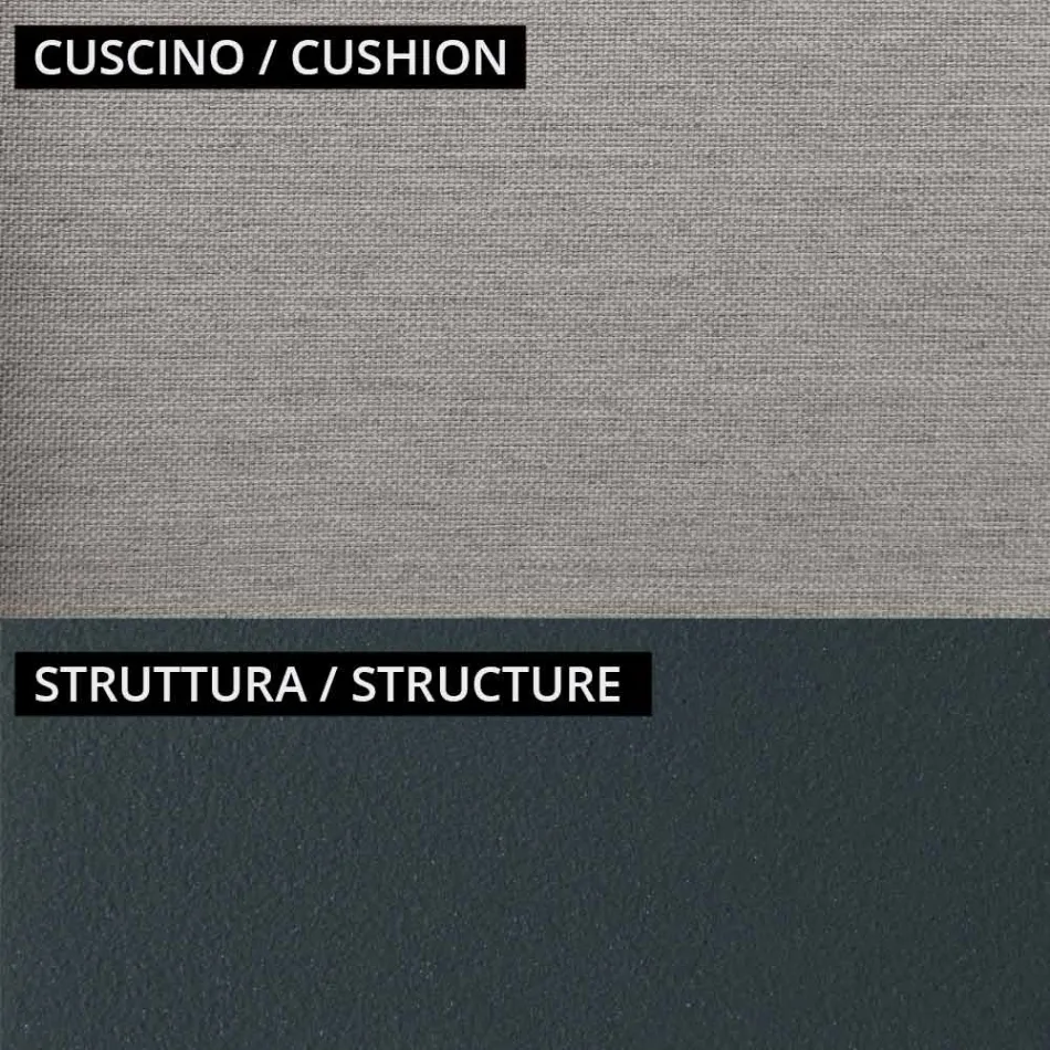 Tuinlounge met 2 fauteuils en 1 2-zitsbank Made in Italy - Fontana Viadurini