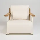 Tuinlounge met bank, 2 fauteuils en salontafel - Montorio Viadurini
