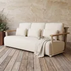 Tuinlounge met bank, 2 fauteuils en salontafel - Montorio Viadurini
