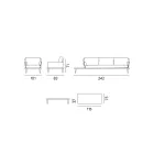 Tuinlounge met antracietgrijze aluminium structuur - Fouquer Viadurini