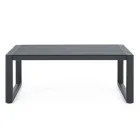 Tuinlounge in wit of zwart aluminium design - Milk Rain Viadurini