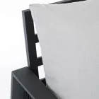 Tuinlounge in wit of zwart aluminium design - Milk Rain Viadurini