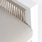 Tuinlounge in wit of zwart aluminium design - Milk Rain Viadurini