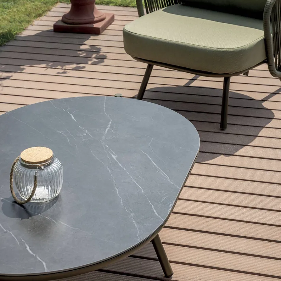 Rood of Groen Aluminium Tuin Woonkamer - Regalrise Viadurini