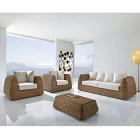 Handgeweven polyrotan tuinset - Charlie Viadurini