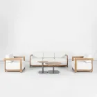 Aluminium woonkamer met thermisch houteffect - Camper Viadurini