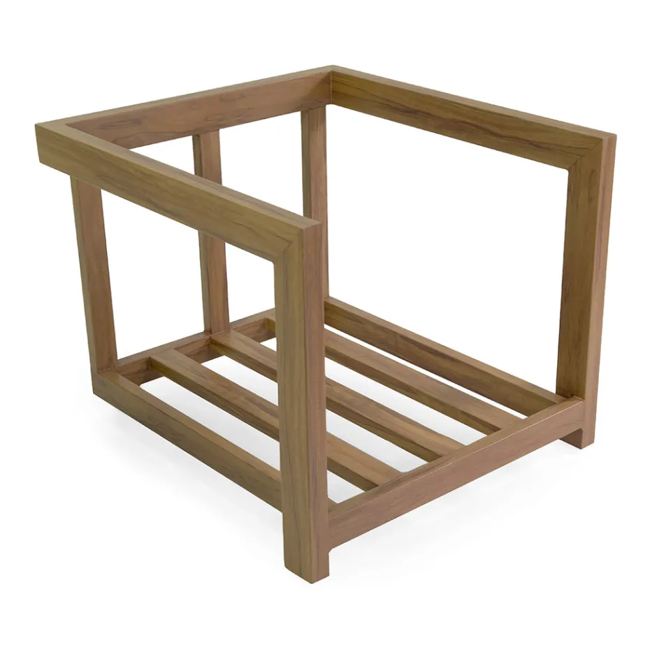 Aluminium woonkamer met thermisch houteffect - Camper Viadurini