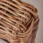 Buitenwoonkamer in natuurlijk rotan, inclusief kussens, - Keira Viadurini