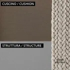 Tuinlounge met fauteuils en metalen bank Made in Italy - Prato Viadurini