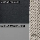 Tuinlounge met fauteuils en metalen bank Made in Italy - Prato Viadurini