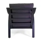 Woonkamer van aluminium met armleuningen van Braziliaans teakhout - Dagboek Viadurini