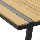 Woonkamer gemaakt van aluminium met details van Braziliaans teakhout - Dagboek Viadurini