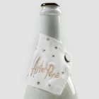 Witte of zwarte linnen lekbak met borduurwerk en kristallen 2 stuks - Salvino Viadurini