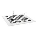 Modern zwart of wit plexiglas schaakbord gemaakt in Italië - Checkmate