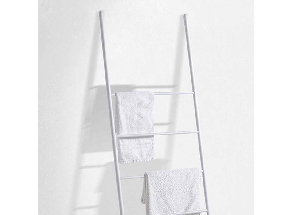 Modern design handdoekladder in wit of zwart metaal - Oppalà Viadurini