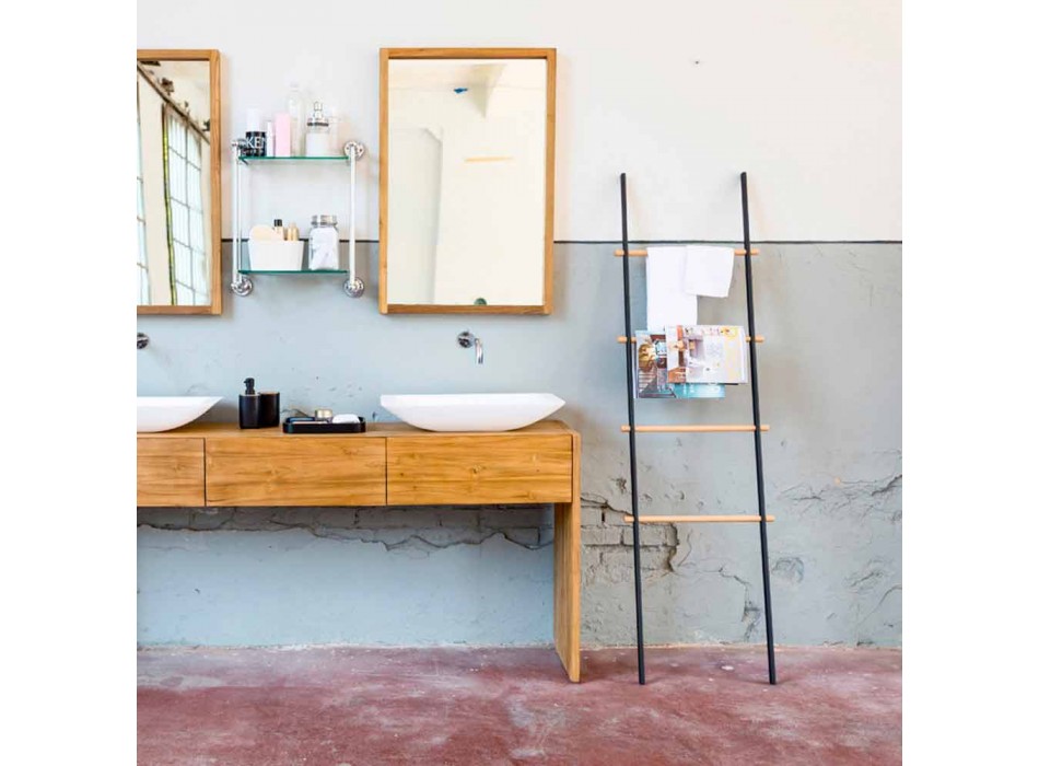 Designmagazine / handdoekladder voor Denno-badkamer Viadurini