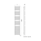 Handdoekverwarmer met elektrisch systeem en stalen structuur Made in Italy - Siroop Viadurini