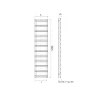 Handdoekverwarmer van koolstofstaal met hydraulisch systeem - Praline Viadurini