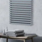 Elektrische handdoekverwarmer met 4 series horizontale elementen Made in Italy - Meringue Viadurini