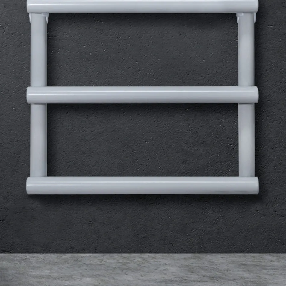 Elektrische handdoekverwarmer met ronde elementen Made in Italy - Aardbei Viadurini