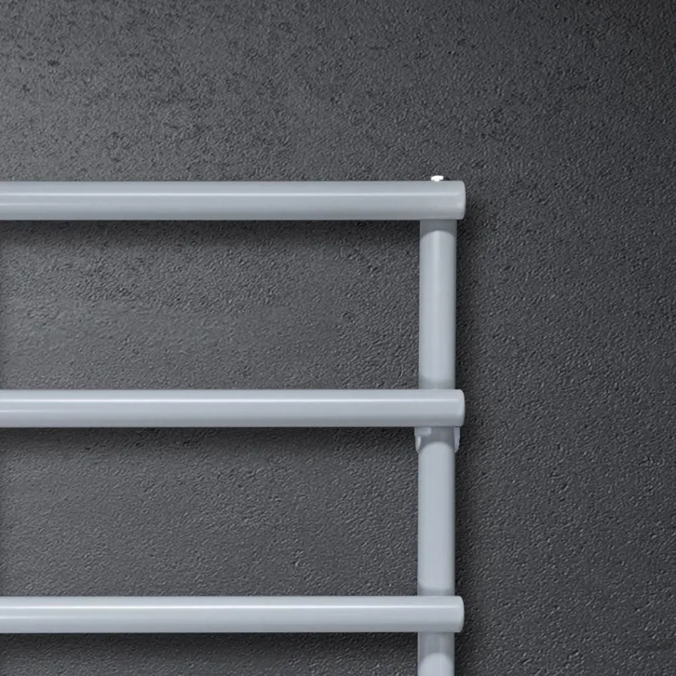 Elektrische handdoekverwarmer met ronde elementen Made in Italy - Aardbei Viadurini