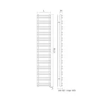 Elektrische handdoekverwarmer met horizontale elementen Made in Italy - Amaretti Viadurini