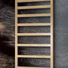 Elektrische handdoekverwarmer met eenvoudige lijnen in staal Made in Italy - Pistache Viadurini