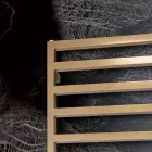 Elektrische handdoekverwarmer met eenvoudige lijnen in staal Made in Italy - Pistache Viadurini