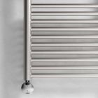 Elektrische handdoekverwarmer voor de badkamer verticaal ontwerp in staal 300 W - Italo Viadurini