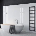 Hydraulische handdoekverwarmer met verticale collectoren Made in Italy - Ginger Viadurini