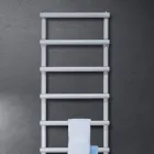 Hydraulische handdoekverwarmer met ronde elementen Made in Italy - Aardbei Viadurini