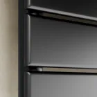 Zwarte koolstofstalen hydraulische handdoekwarmer gemaakt in Italië - Carezza Viadurini