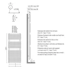 Hydraulische handdoekwarmer in koolstofstaal oker Gemaakt in Italië - Tepore Viadurini