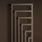 Hydraulische stalen handdoekwarmer met modern design, gemaakt in Italië - Potentia Viadurini