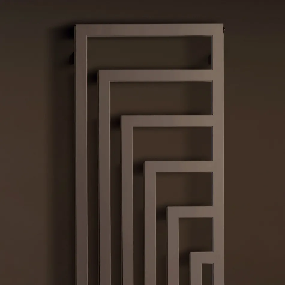 Hydraulische stalen handdoekwarmer met modern design, gemaakt in Italië - Potentia Viadurini