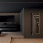 Hydraulische stalen handdoekwarmer met modern design, gemaakt in Italië - Potentia Viadurini