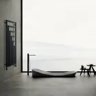 Hydraulische stalen handdoekwarmer met modern design, gemaakt in Italië - Potentia Viadurini