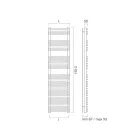 Hydraulische handdoekverwarmer in gesatineerd staal Made in Italy - Peel Viadurini