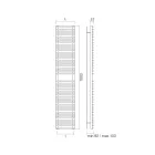 Hydraulische handdoekverwarmer van koolstofstaal - zacht Viadurini