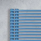 Handdoekwarmer van koolstofstaal met elektrisch systeem - Pinda's Viadurini