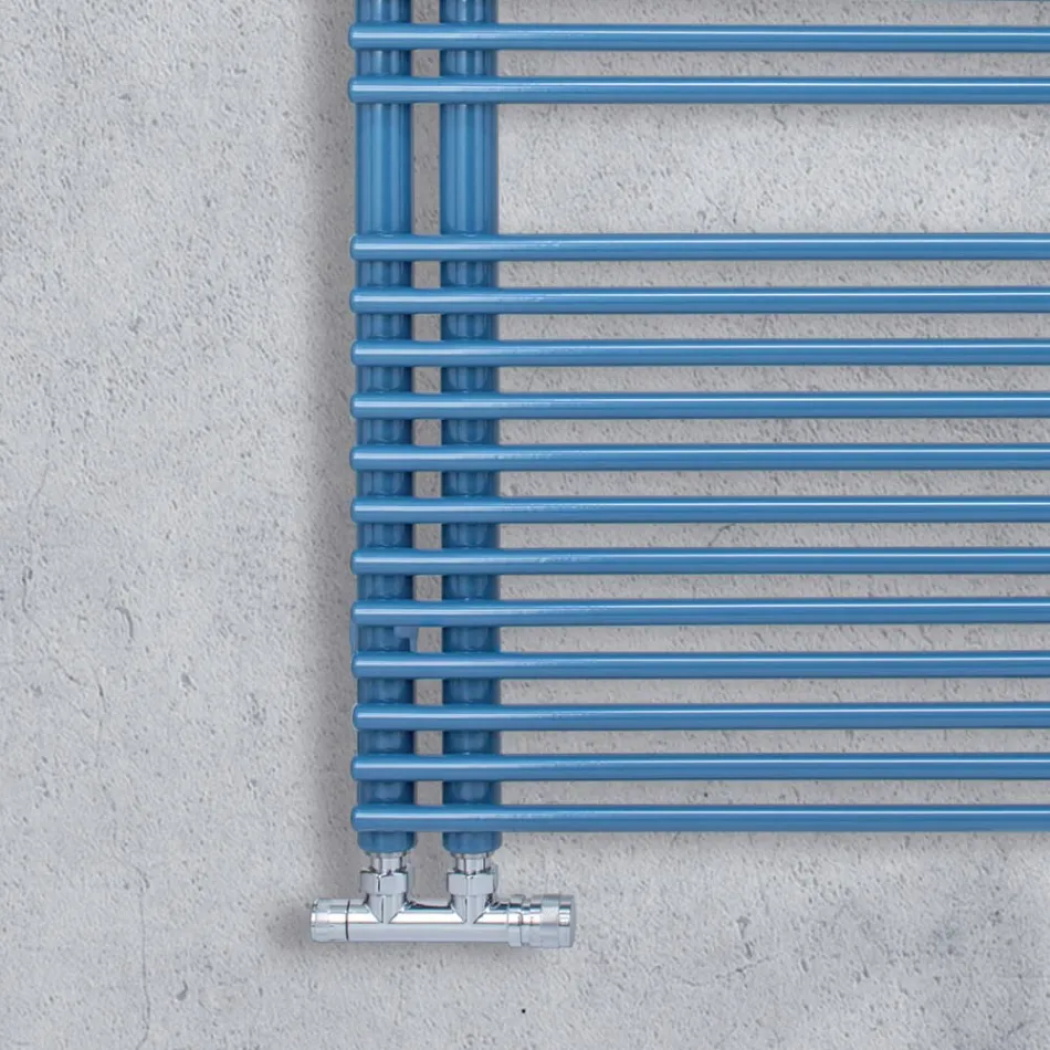 Handdoekwarmer van koolstofstaal met hydraulisch systeem - Pinda's Viadurini